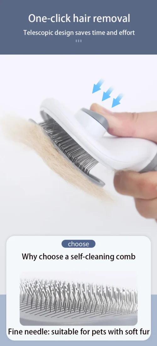 Self-cleaning Comb